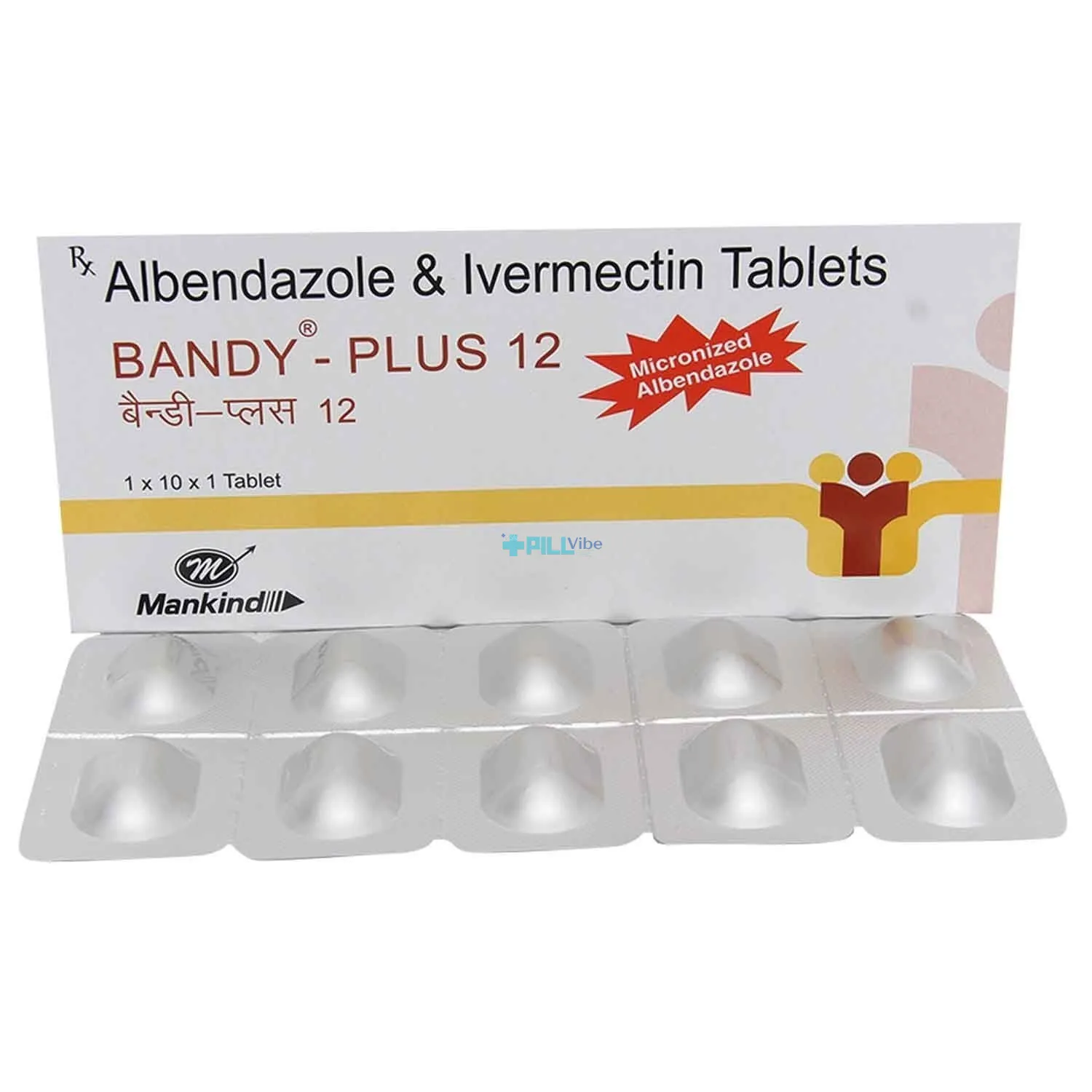 Bandy Plus 12 MG (Ivermectin (12mg) + Albendazole (400mg))
