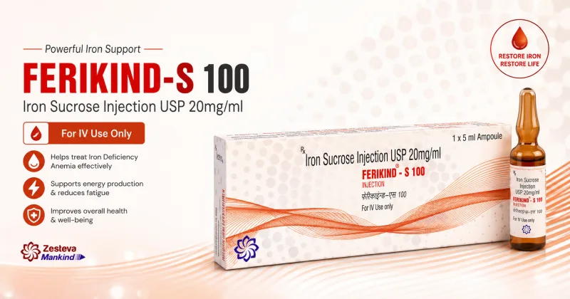 Ferikind S 100mg Injection: Uses, Benefits, Side Effects & Iron Deficiency Treatment