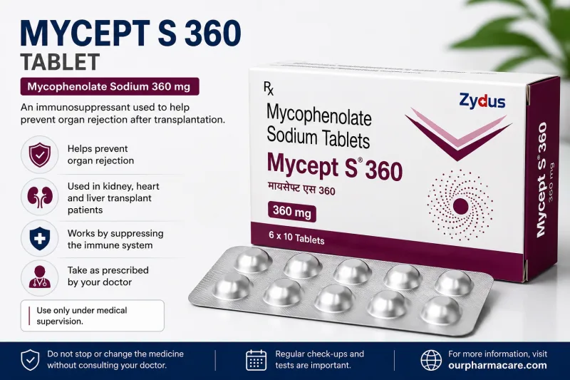 Mycept S 360 Tablet: Uses, Benefits, Dosage & Side Effects
