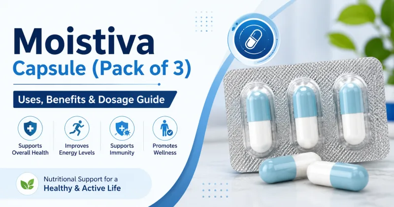Moistiva Capsule (Pack of 3): Uses, Benefits, Dosage, Side Effects & Complete Guide
