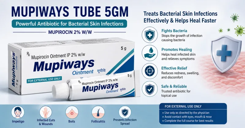 Mupiways Tube 5gm: Uses, Benefits, Dosage & Side Effects