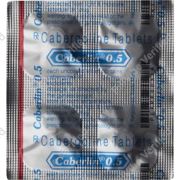 Cabanex 0.5mg Cabergoline Tablet Prolactin Control Medicine