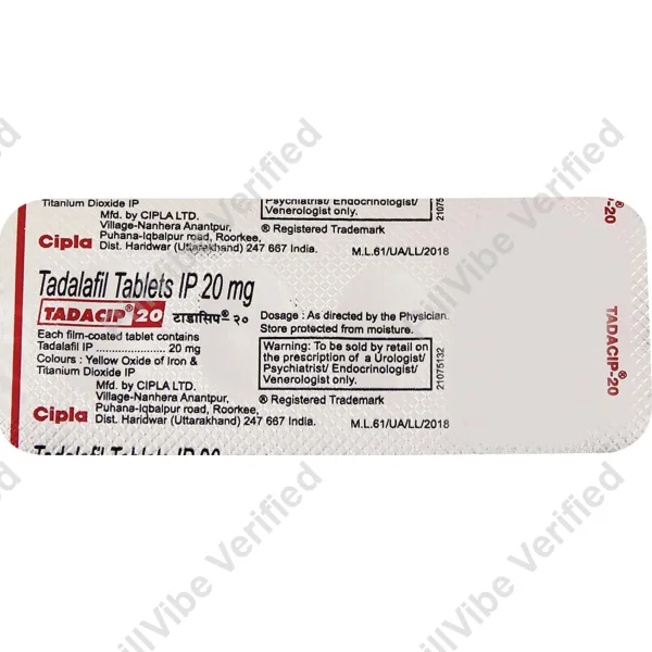Tadacip 20Mg