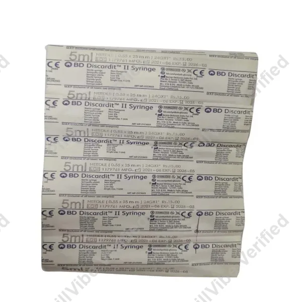 BD Emerald 5ml Syringe