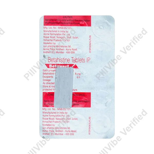 Betavert 8mg