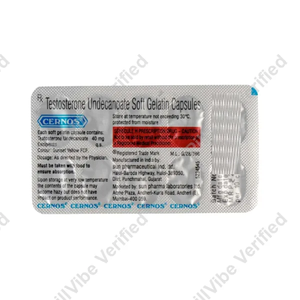 Cernos 40mg Soft Gelatin Capsule￼