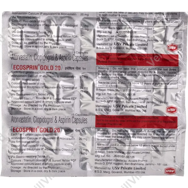 Ecosprin Gold 40 Capsule