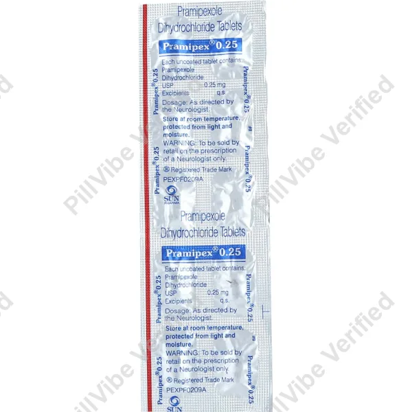 Pramipex 0.25mg Tablets
