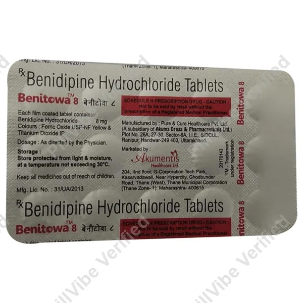 Benidipine 8mg