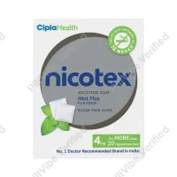 Nicotex 4mg nicotine gums for Quit Smoking